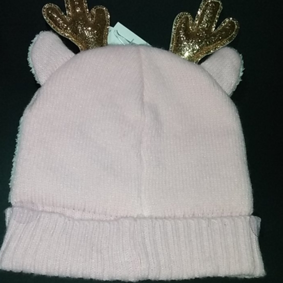 NWT! "CLAIRES" sparkly pink knit designer hat - Picture 4 of 7